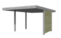 Zijwand QB carport 186cm