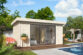 1 White Wood cabin Lydia 14 4 m2 Slide NATURAL wb