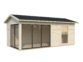 10 Palmako cabin Amanda 17 1 m2 Slide NATURAL