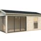 10 Palmako cabin Amanda 17 1 m2 Slide NATURAL