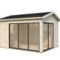 11 Palmako cabin Amanda 11 2 m2 Slide NATURAL extra kopie