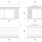 4 Palmako cabin Amanda 11 2 m2 Slide 4xviews measures kopie