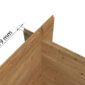 901 White Wood detail 19 mm notches corner connection