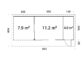 6 Palmako cabin Andrea 15 27 9 m2 Slide measures