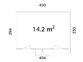 6 Palmako cabin Lisandra 14 2 m2 measures
