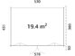 6 Palmako cabin Lisandra 19 4 m2 measures