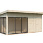 10 Palmako cabin Andrea 15 2 m2 Slide NATURAL