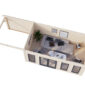 3 Palmako cabin Aurelia 15 27 9 m2 3 D cut