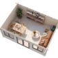 3 Palmako cabin Lisandra 19 4 m2 3 D cut