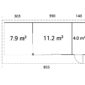 6 Palmako cabin Andrea 15 27 9 m2 Slide measures