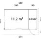 6 Palmako cabin Andrea 15 2 m2 Slide measures