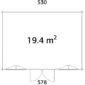6 Palmako cabin Lisandra 19 4 m2 measures