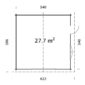 6 Palmako garage Roger 27 7 m2 kit measures