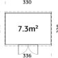 6 Palmako shed Elias 7 3 m2 measures